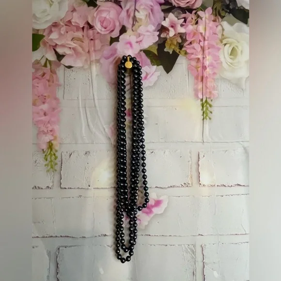 Tahitian Shell Pearl Endless Nevklace Strand 100” - Picture 5 of 9